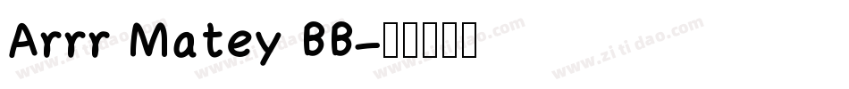 Arrr Matey BB字体转换